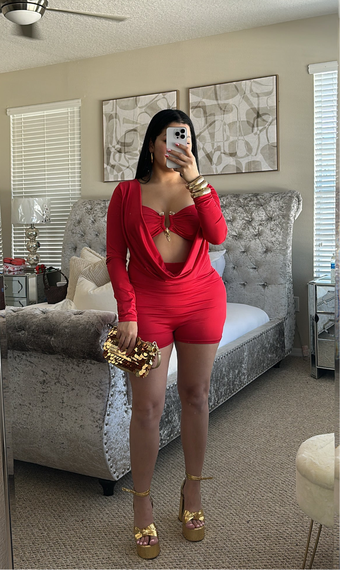 Back to you romper red